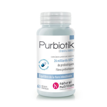 Purbiotik Symbiotique probiotiques pour le rééquilibrage du microbiote