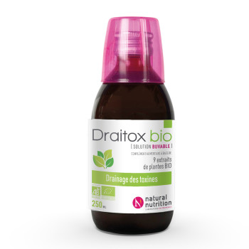 Draitox Bio, solution buvable pour le drainage des toxines