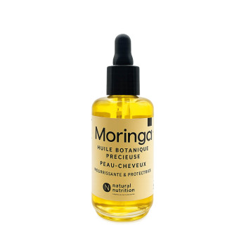 Huile de moringa 100 % pure 50 ml – Peau & cheveux | Natural Nutrition