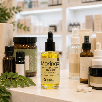 Huile de moringa 100 % pure 50 ml – Peau & cheveux | Natural Nutrition