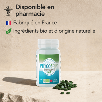 SPIRULINE BIO PHYCOSPIR, teneur élevée en phycocyanines