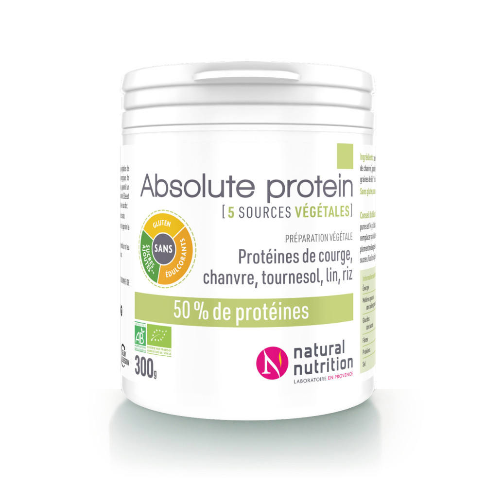 Absolute Protein Bio, poudre de protéines végétales