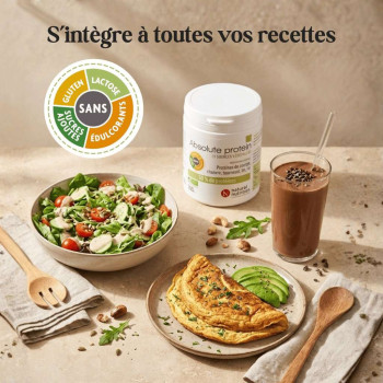 Absolute Protein Bio, poudre de protéines végétales