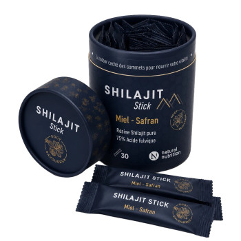 Shilajit sticks café – 50% acide fulvique - Énergie naturelle